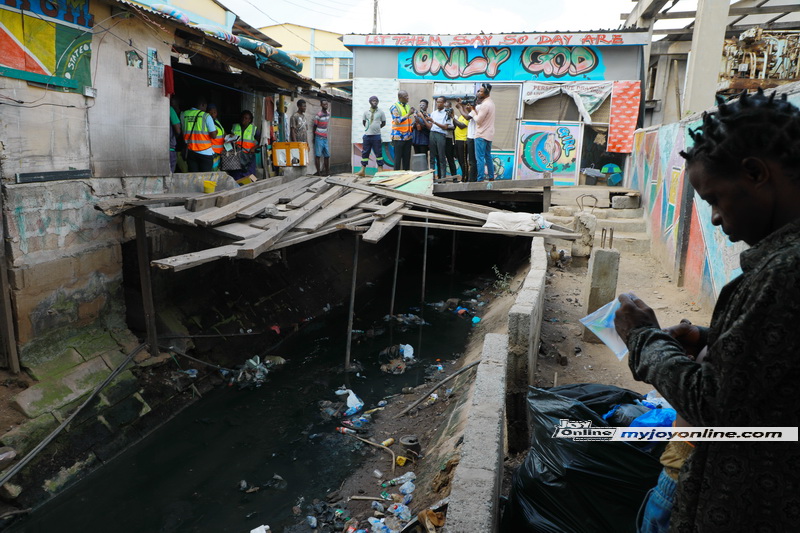 Joy Clean Ghana  Campaign: Squatters on Neoplan Station storm drain to be ejected