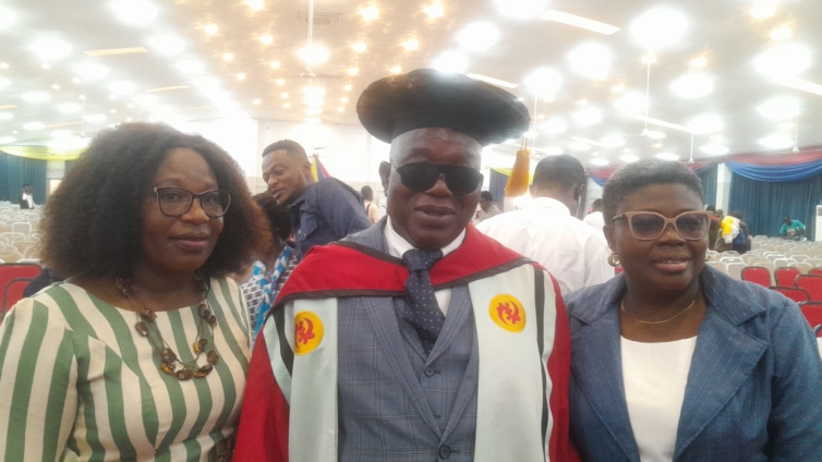 First Visually Impaired PhD Holder Graduates From UCC - MyJoyOnline