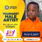 Livestream: Guinness World Records attempt for the Youngest Male Artist