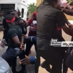 Members of striking Senior Staff Association,TEWU clash with police at UG