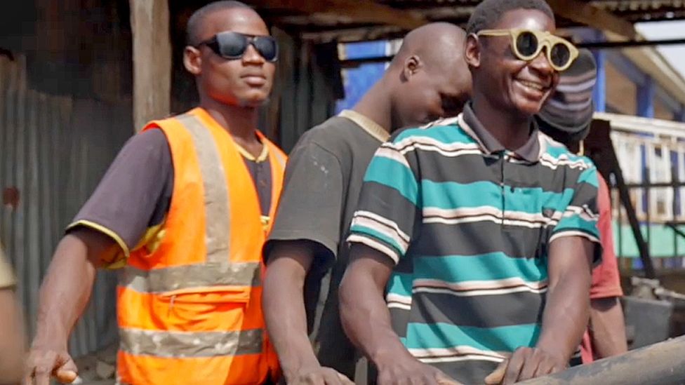 Apprentices at the welding workshop in Zaria, Nigeria - December 2023