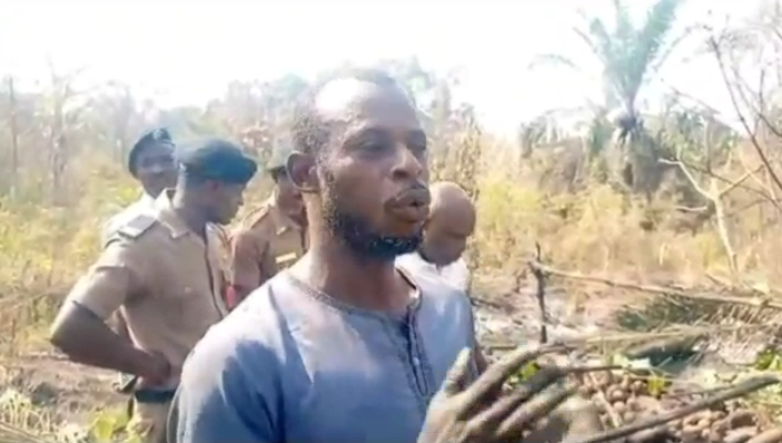 Farmer suspects arson as fire consumes over 2,000 tubers of yam in Kintampo