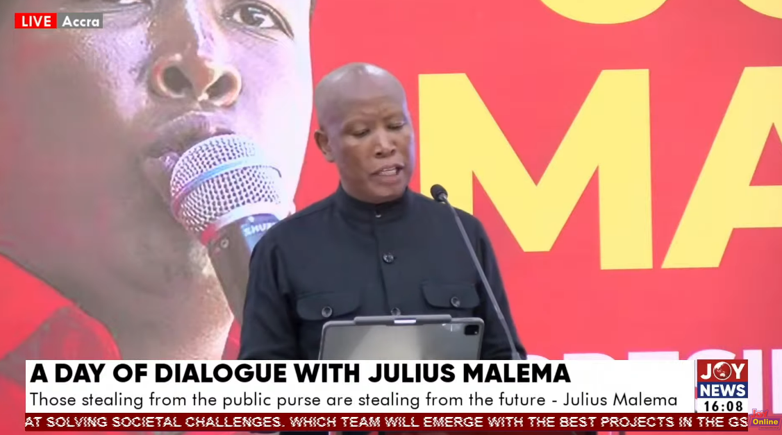 Livestream: Julius Malema engages with Ghana’s youth