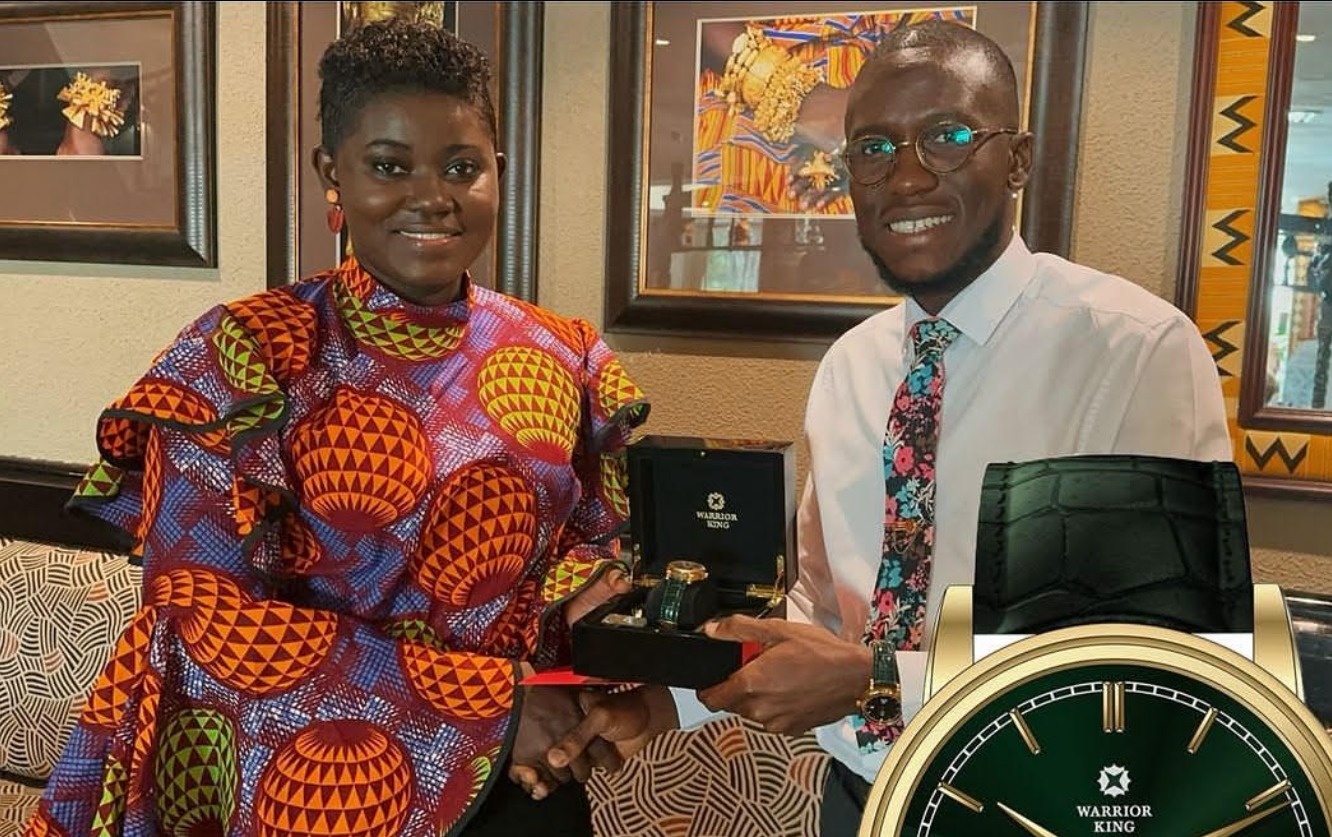 Warrior King Watches Honours Afua Asantewaa With Customised Gold Watch 