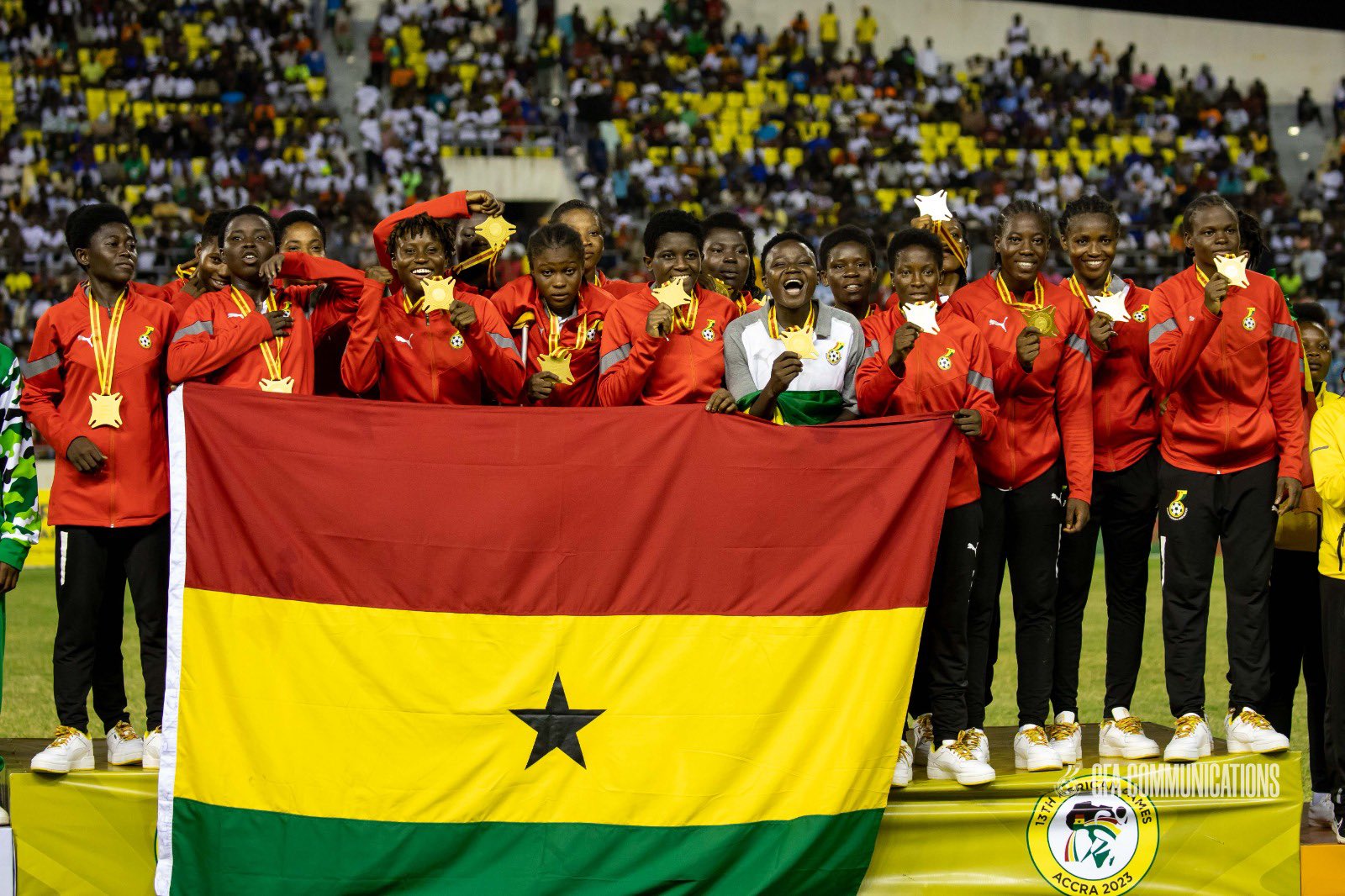 African Games 2023: Black Princesses flaunt gold medal after win over ...