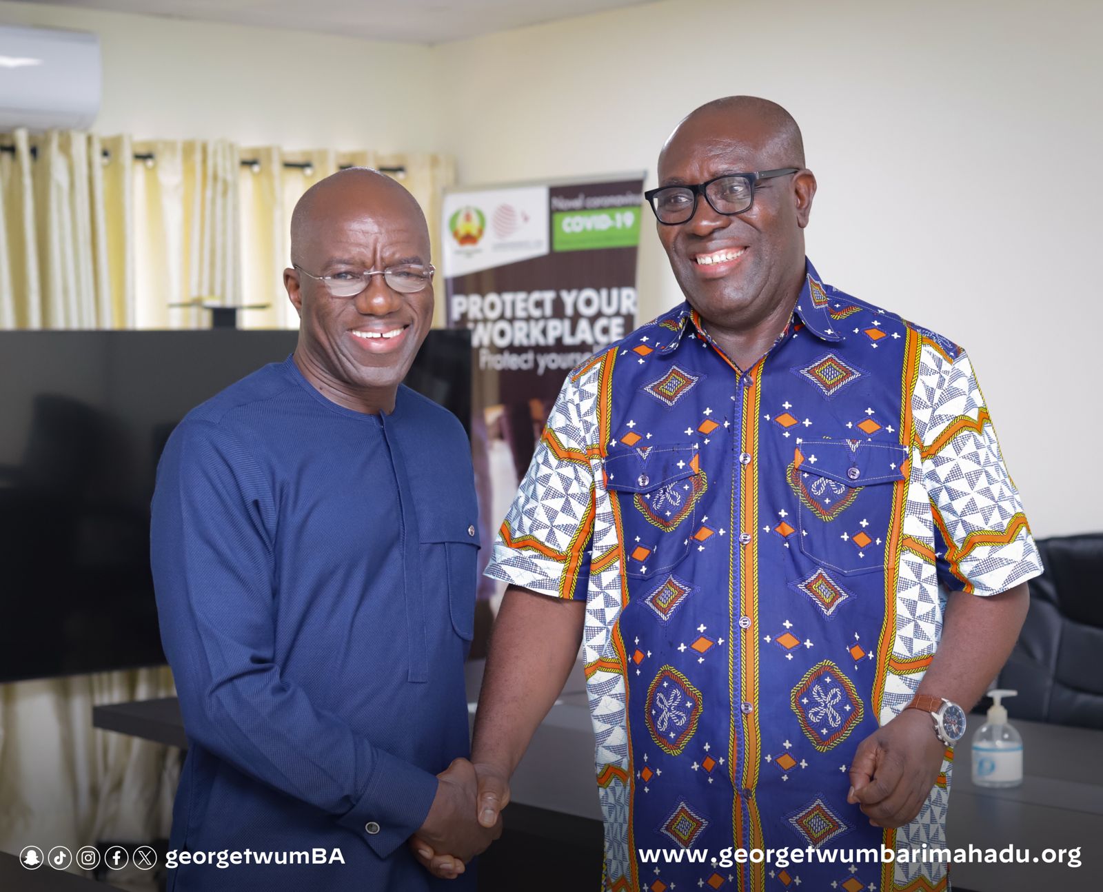 Presidential aspirant George Twum-Barimah-Adu woos TUC with E-Sika 