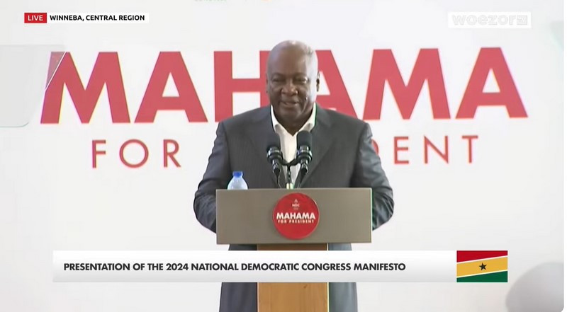 NDC Manifesto Release: Start Writing Your Handover Notes – Mahama to NPP