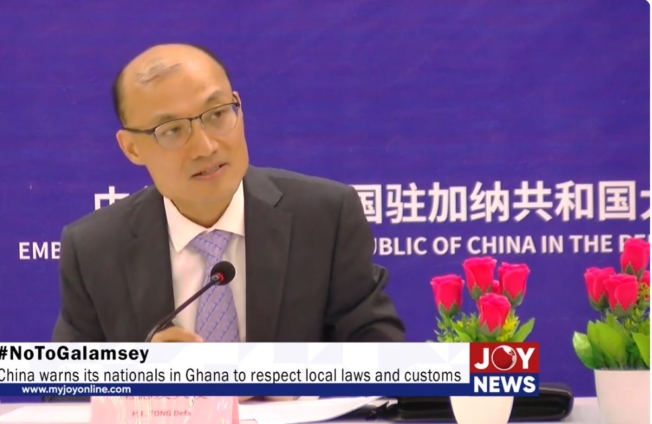 I know there are some Chinese involved in Galamsey - Chinese Ambassador