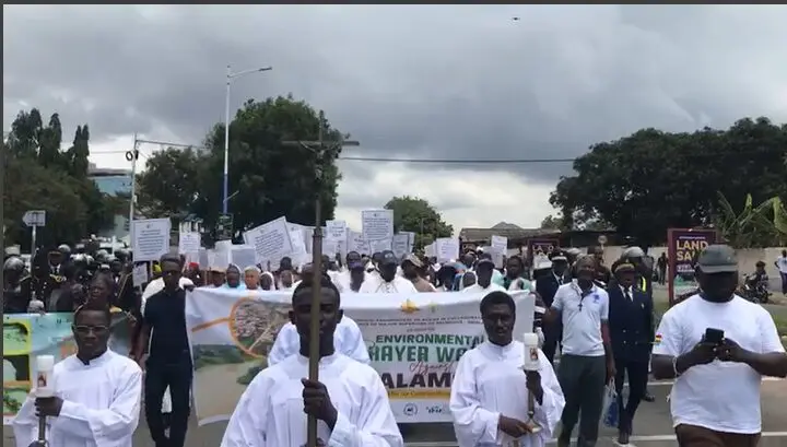 Catholic Community embarks on peaceful protest against galamsey