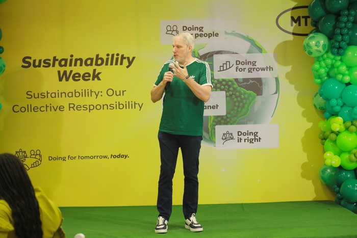 Ghana’s telecom giant, MTN as part of its sustainability vision to achieve its  Ambition 2025 Strategic commitment to ESG principles has unveiled its maiden sustainability week celebration in  a ceremony at the company’s Headquarters in Accra.