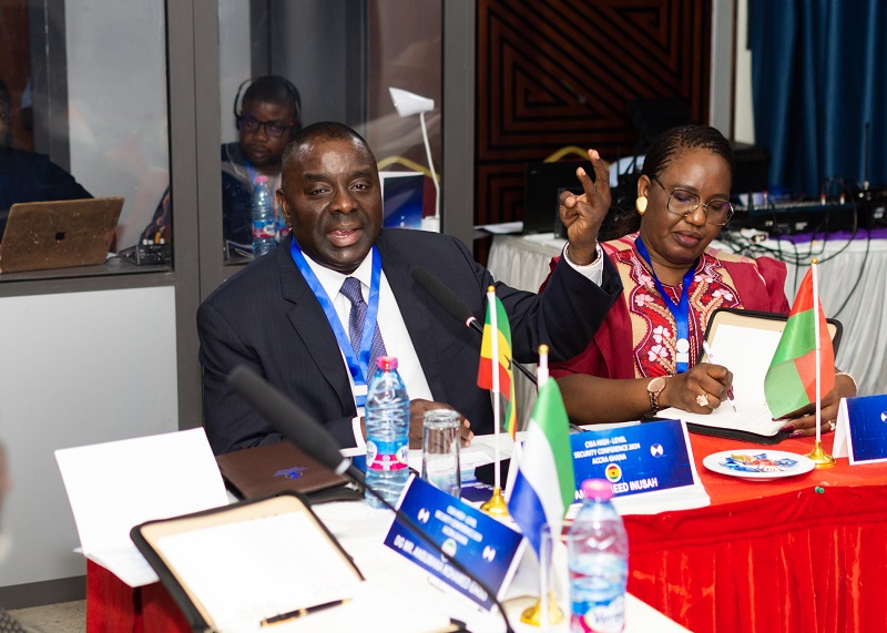 CISA Ghana CEO Ambassador Rasheed Seidu Inusah (L) with Burkina Faso’s former Minister of Foreign Affairs and Cooperation Ambassador Olivia Ragnaghnèwendé Rouamba