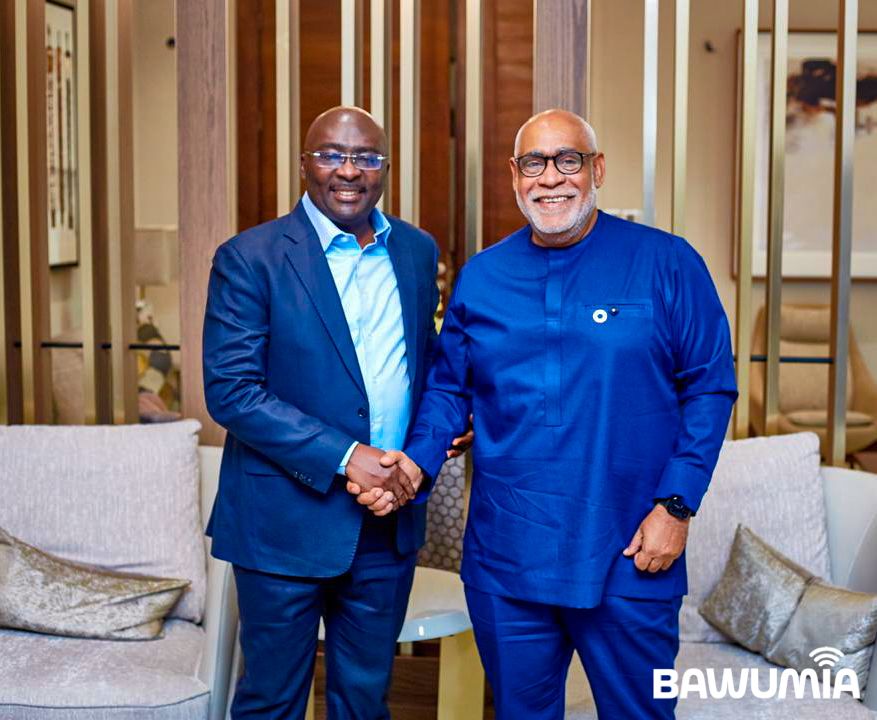 Former Vice President Dr. Mahamudu Bawumia and UN Resident Coordinator in Ghana, Charles Abani during their meeting